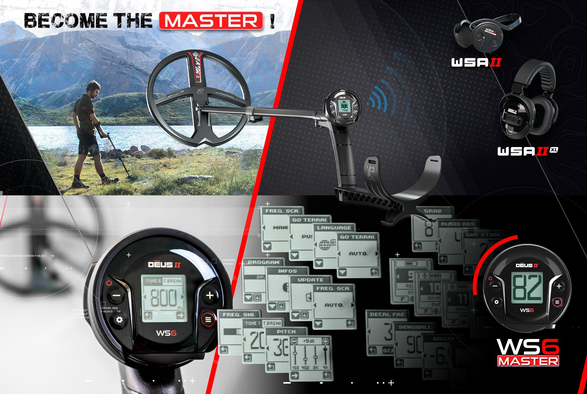 XP WS6 MASTER Deus 2 saha ve su kullanımı